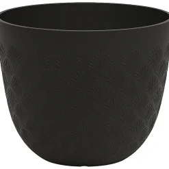 Kukkaruukku Multy Home Scalloped 30 cm, musta