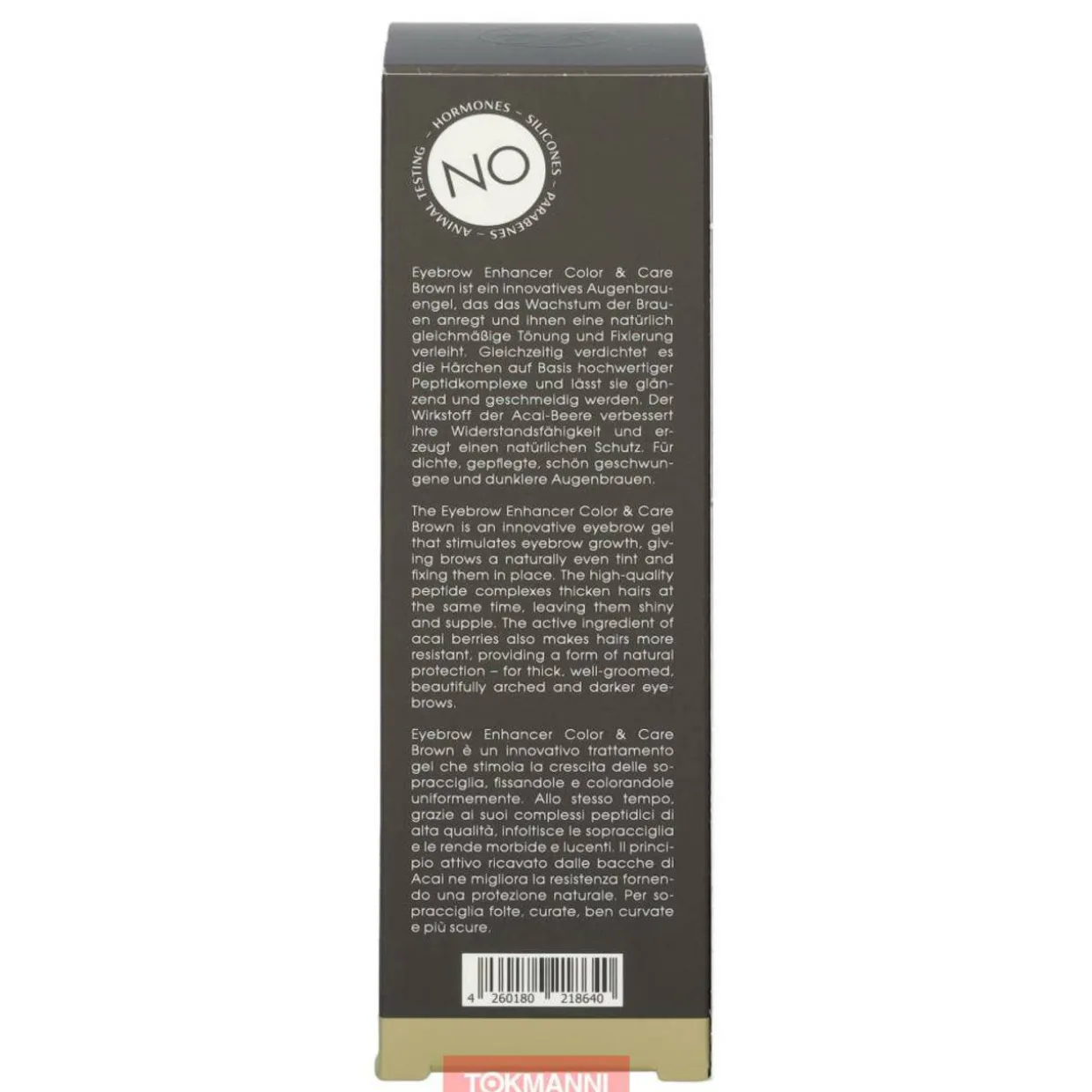 Kulmaväri, M2 Beaute 6 ml Eyebrow Enhancer Color & Care #Brown