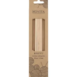 Kulmikas sukkapuikko Novita 20 cm koivu