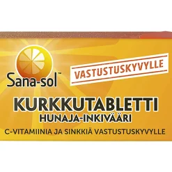 Kurkkutabletti Sana-sol 16 kpl hunaja-inkivääri