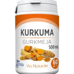 Kurkuma Via Naturale 500 mg 60 kpl