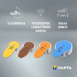 Kuulokojeparisto Varta 10 6 kpl