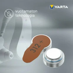 Kuulokojeparisto Varta 312 6 kpl