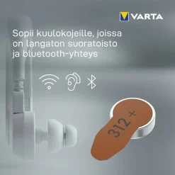 Kuulokojeparisto Varta 312 6 kpl