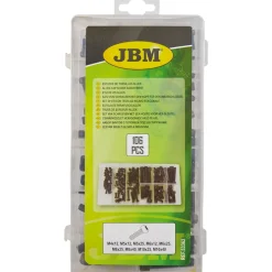 Kuusiokoloruuvilajitelma 106 osaa JBM