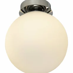 Kylpyhuoneen plafondi Aneta Lighting Lido, kromi/valkoinen