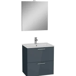 Kylpyhuonekalustesetti Vitra 3in1 Mia 60 cm antrasiitti