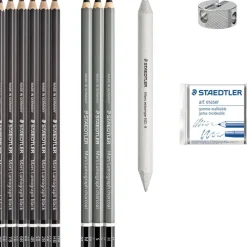 Kynäsetti Staedtler 12 osaa hiilipiirustus