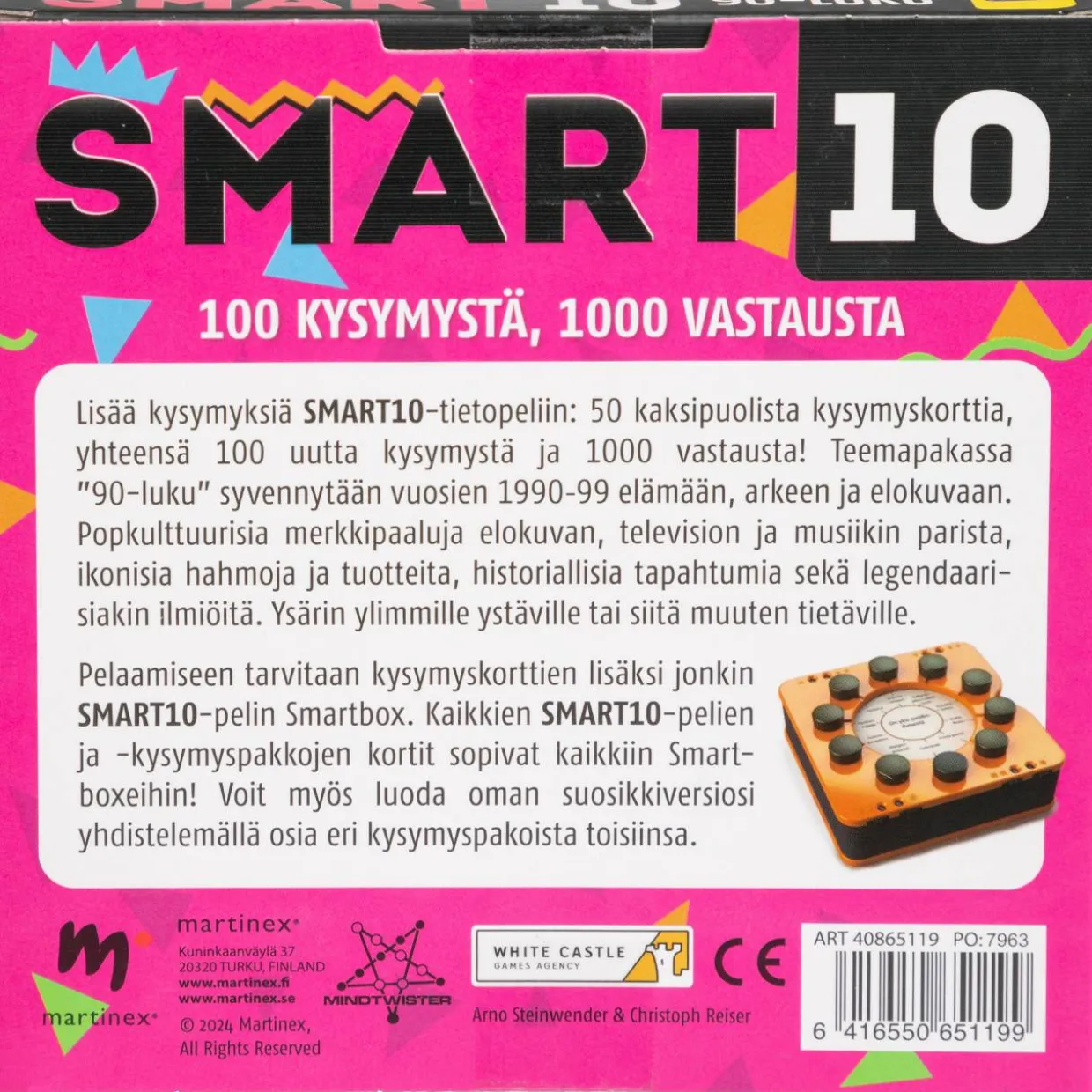 Kysymyskortit Smart10 90-luku