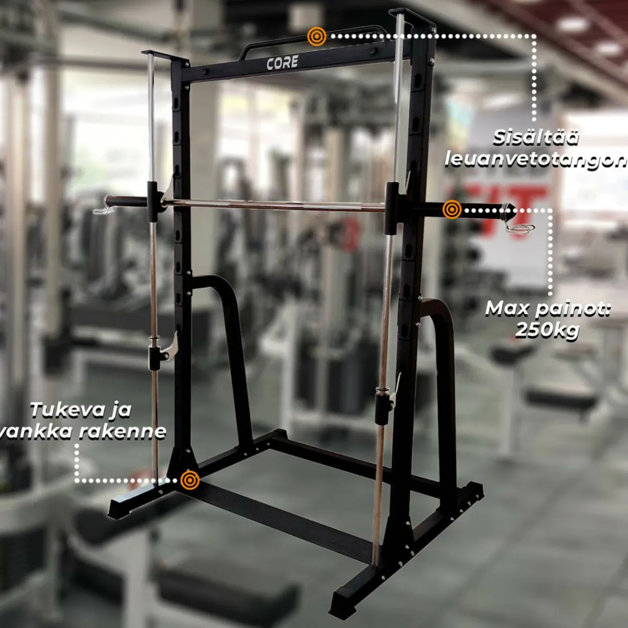 Kyykkyteline Core Smith Half Rack