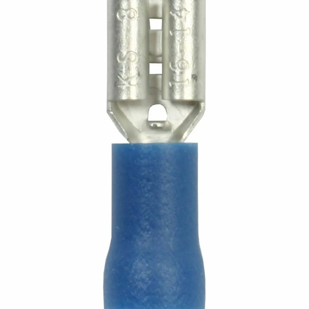 Laattaliitin naaras 6,35 x 0,8 mm, sininen
