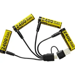 Ladattava Li-ion akku Nitecore NH2400 1,5 V 4 pack