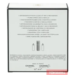 Lahjapakkaus Chanel 60 ml No 5, 2 x Edp Spray Refill 20 ml/1 Edp Spray 20 ml
