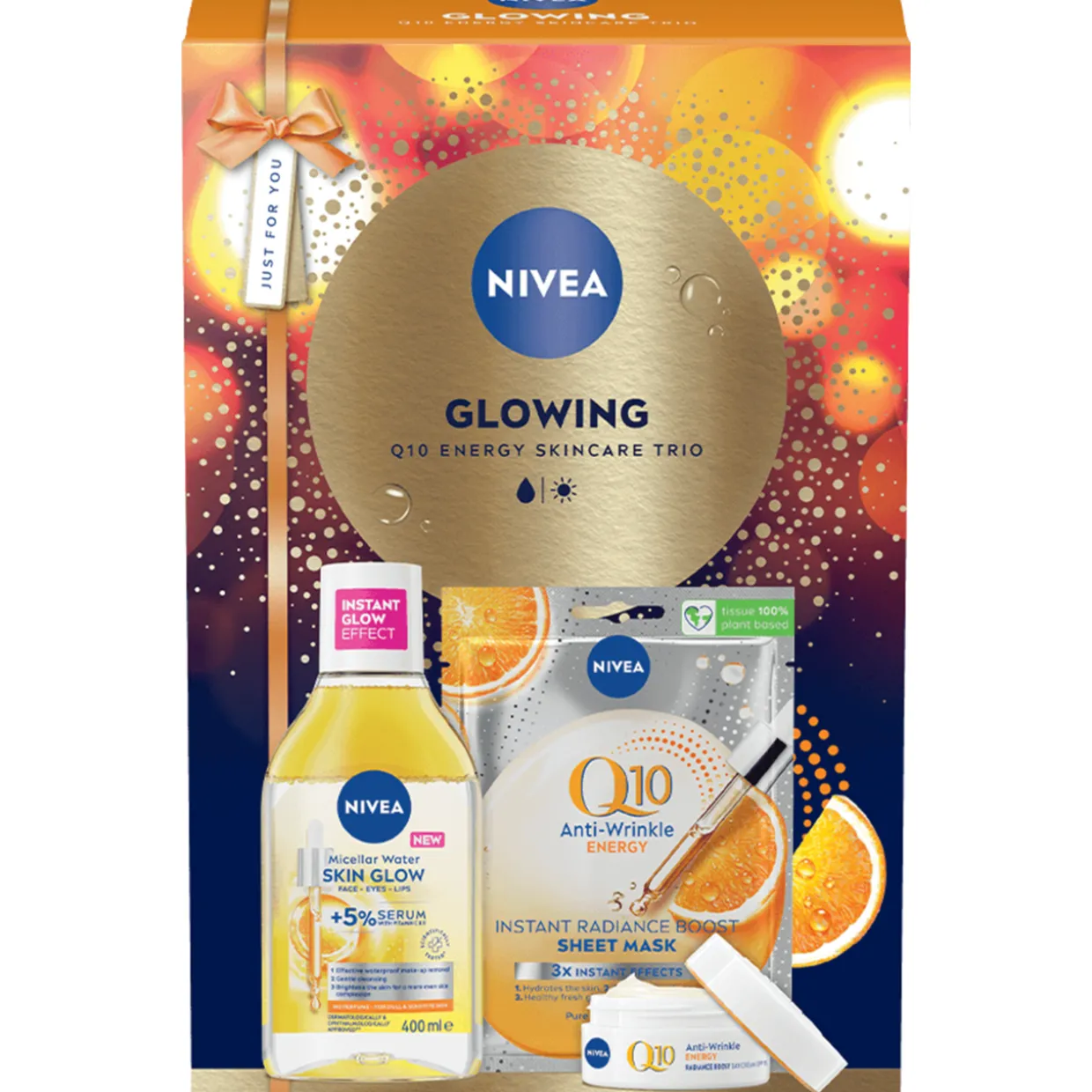 Lahjapakkaus Nivea Glowing 3os