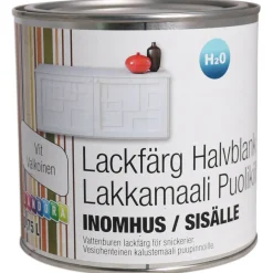 Lakkamaali V 0,75 l puolikiiltävä valkoinen