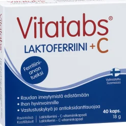 Laktoferriini Vitatabs 40 kpl + C-vitamiini