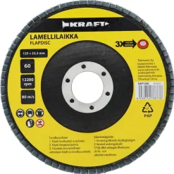 Lamellilaikka 125 mm, 60