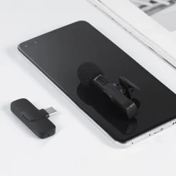 Langaton mikrofoni Mobia, 2 kpl, Lavalier USB Type-C