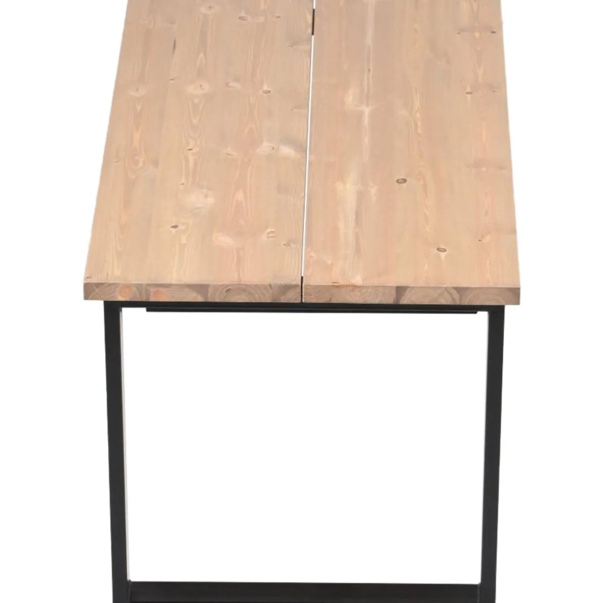 Lankkupöytä Eureka Seela 140 cm antiikkipetsattu/musta