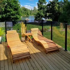 Lasielementti Green Land Patio harmaa