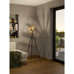 Lattiavalaisin EGLO Castanuelo 40W 50x27x152cm kulta/musta