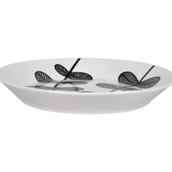 Lautanen Kotikulta 19 cm Emma mustavalkoinen