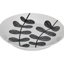 Lautanen Kotikulta 19 cm Emma mustavalkoinen