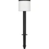 LED-aurinkokennovalaisin pylväs Pantete 65 cm musta/valkoinen