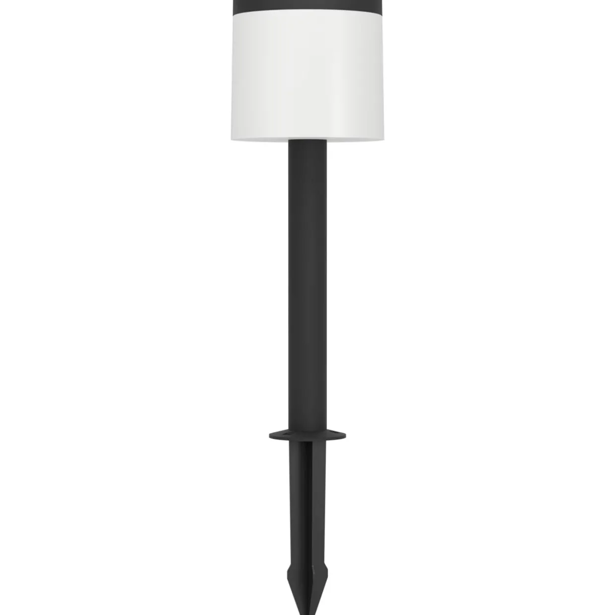 LED-aurinkokennovalaisin pylväs Pantete 65 cm musta/valkoinen