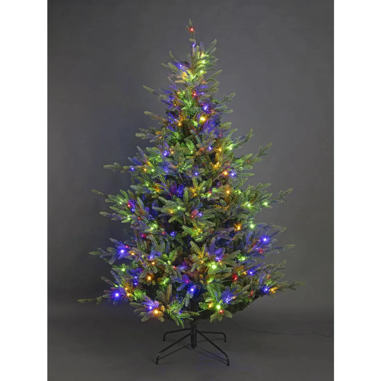 LED-joulukuusi 210 cm 300 LED rgb