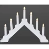 LED-kynttelikkö 7 osaa valkoinen