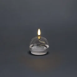 LED-kynttilä lasipallo 12 cm Kotikulta