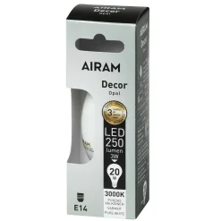 LED-kynttilälamppu Decor opaali 2,5 W E14 250 lm 360°