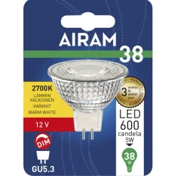 LED-lamppu MR16 FG 4,9 W GU5.3 470 lm, himmennettävä