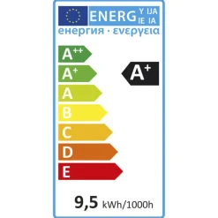 LED-lamppu 9,5W E27 840lm 4000K vakiokupu