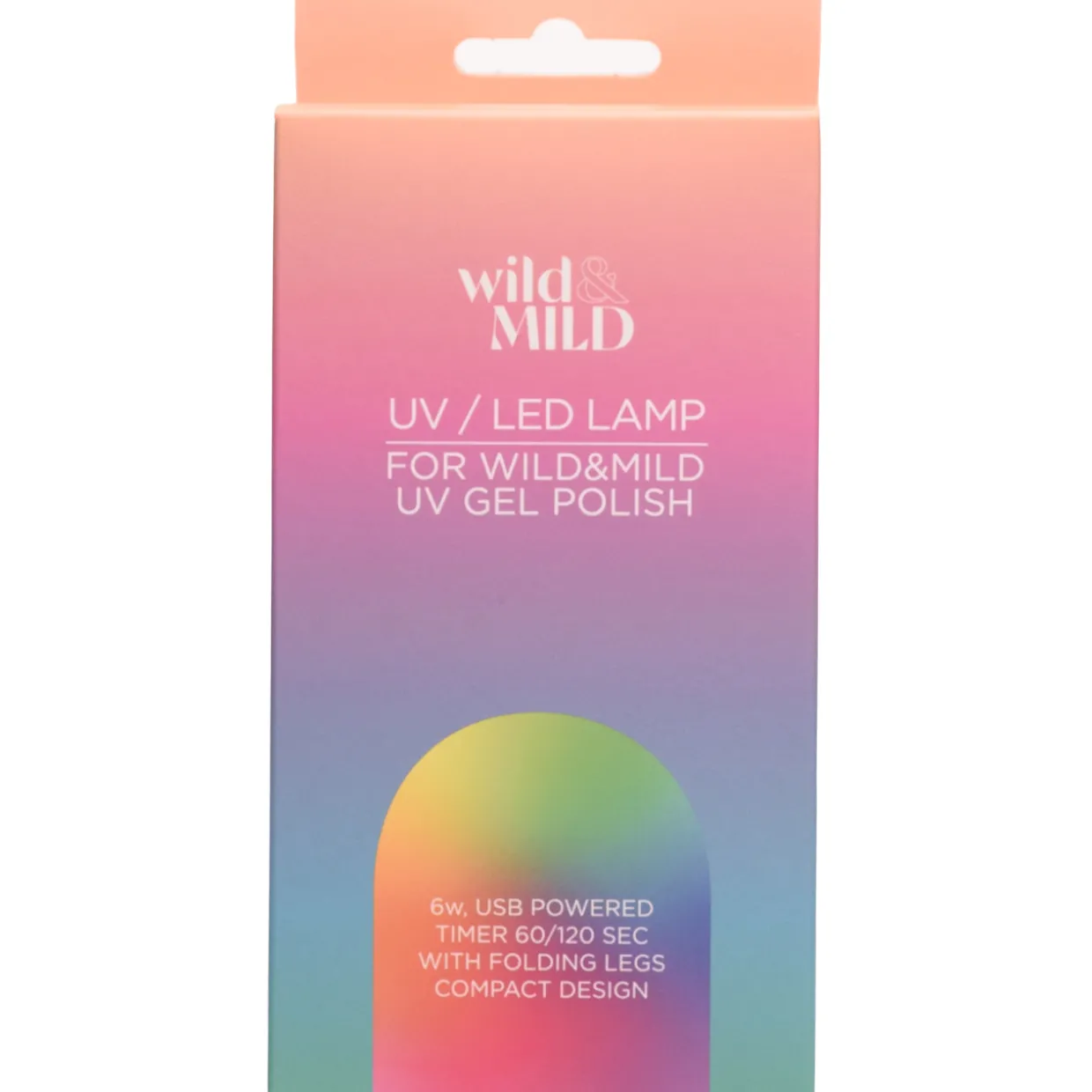 LED-lamppu Wild&Mild geelilakan kovettamiseen