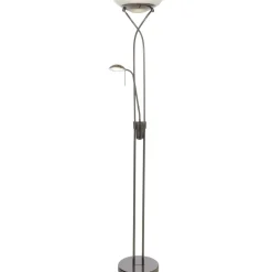 LED-lattiavalaisin Aneta Lighting Cannes upplight, mustakromi
