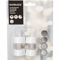 LED-lämpökynttilä Kotikulta 4 kpl