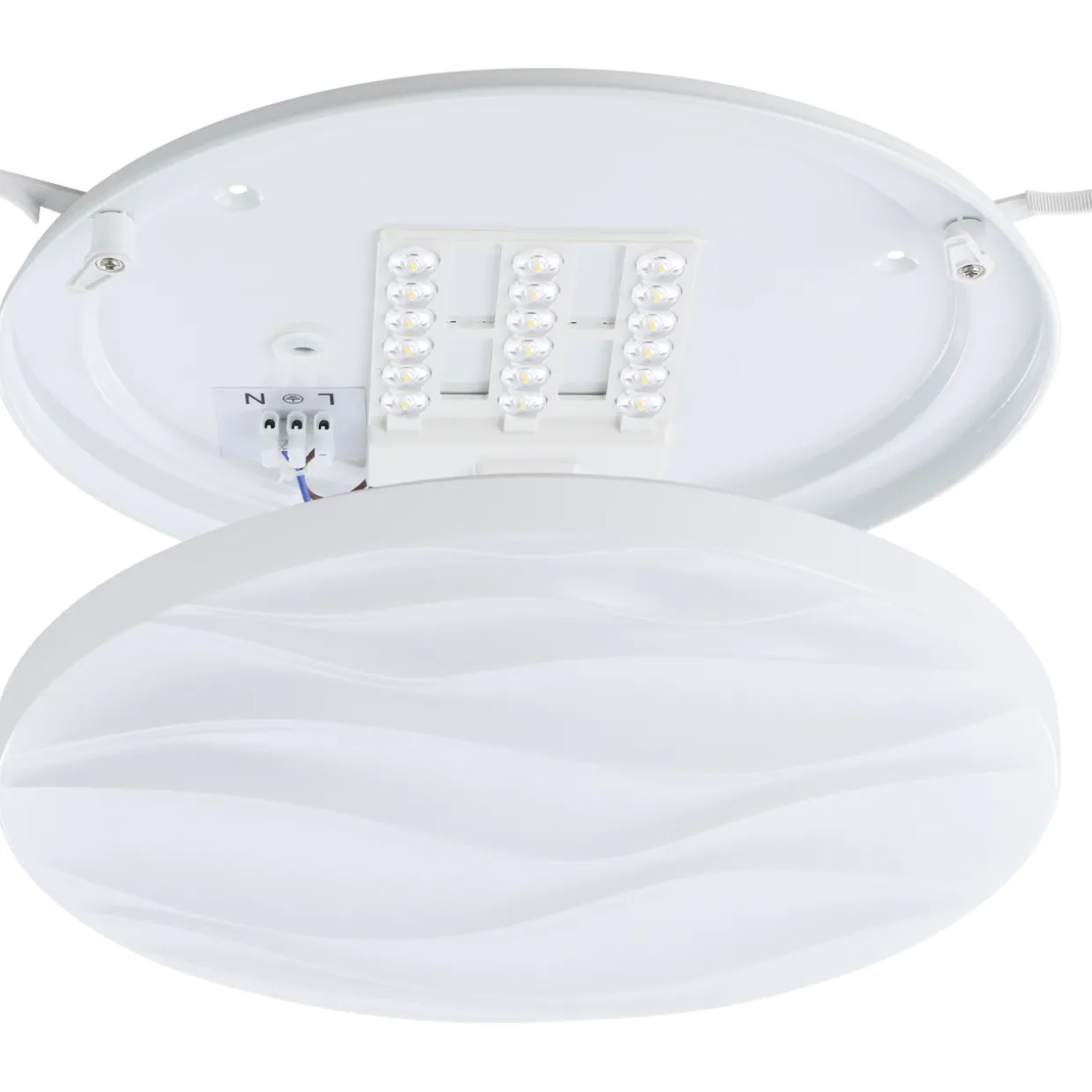 LED-plafondi Eglo Benariba 33 cm valkoinen