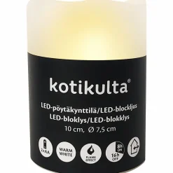 LED-pöytäkynttilä Kotikulta 10 cm ulkokäyttöön