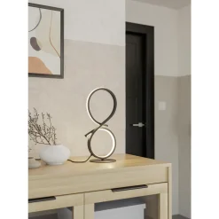 LED-pöytävalaisin Eglo Serpins musta/valkoinen