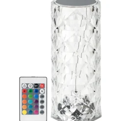 LED-pöytävalaisin kristalli