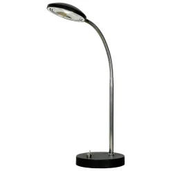 LED-pöytävalaisin Aneta Lighting Hero, musta / kromi