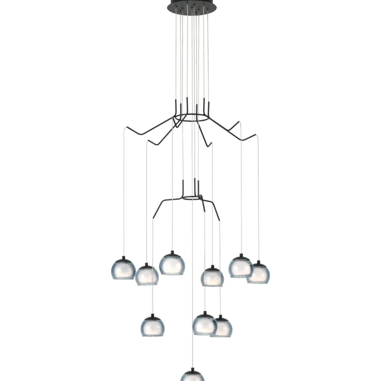 LED-riippuvalaisin 10-os Eglo Rovigana musta