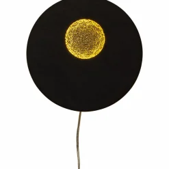 LED-seinävalaisin Aneta Lighting Planet, musta/kulta