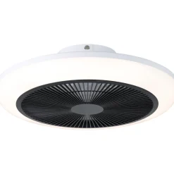 LED-tuuletinvalaisin Eglo Sayulita, valkoinen/harmaa