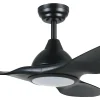 LED-tuuletinvalaisin Eglo Tunitas musta 16 W, IP20