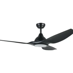 LED-tuuletinvalaisin Eglo Tunitas musta 16 W, IP20