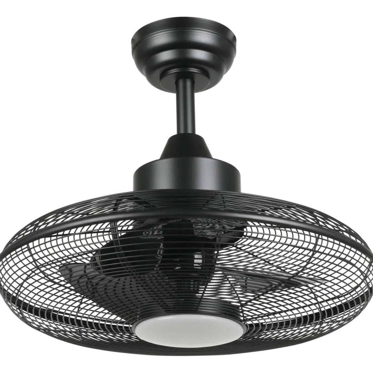 LED-tuuletinvalaisin Eglo Igeldo musta 15 W, IP20