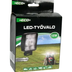 LED-työvalo 15 W, työkoneisiin ja ajoneuvoihin